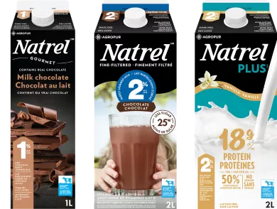 Tous les laits aromatisés Natrel