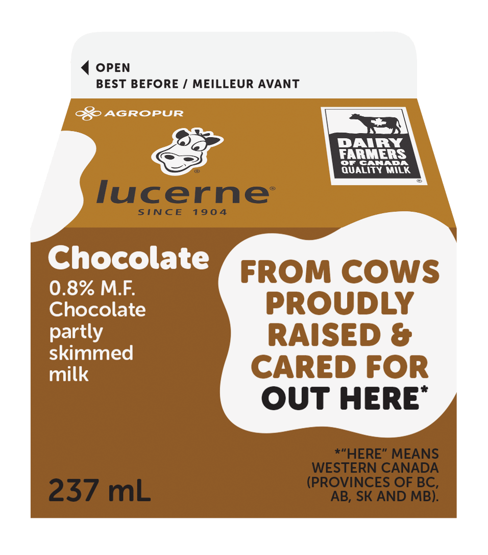 Lucerne 1% Partly Skimmed Chocolate Milk 237 Milliliters