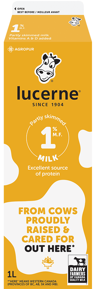 Lucerne 1% Partly Skimmed Milk 1 Liter