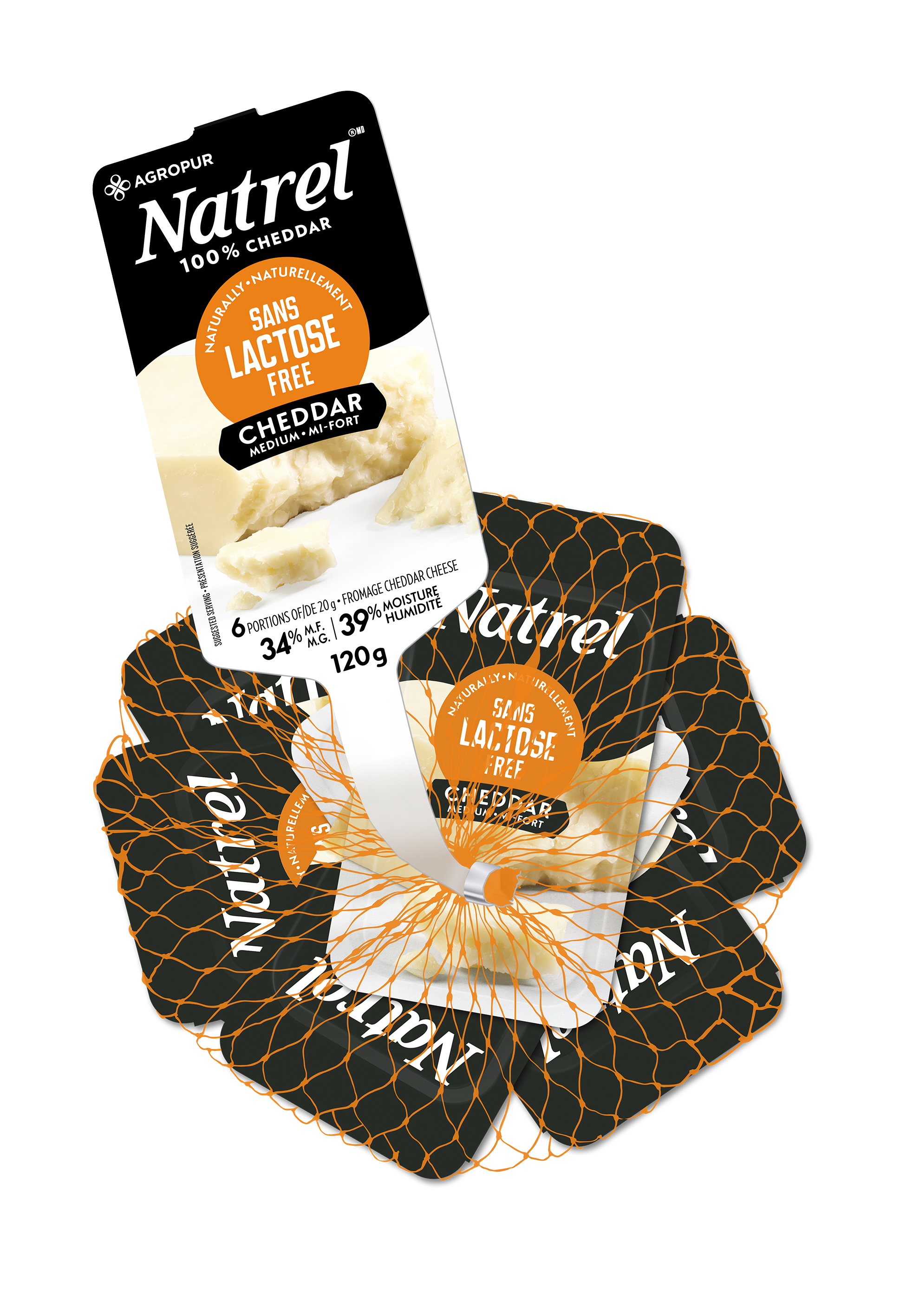 Naturally Lactose Free Medium Cheddar Cheese