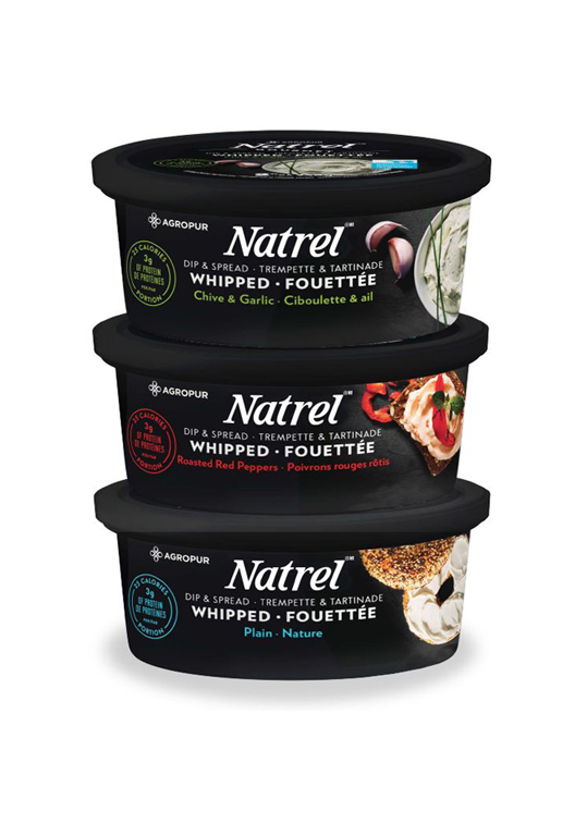 Natrel whipped dips and spreads