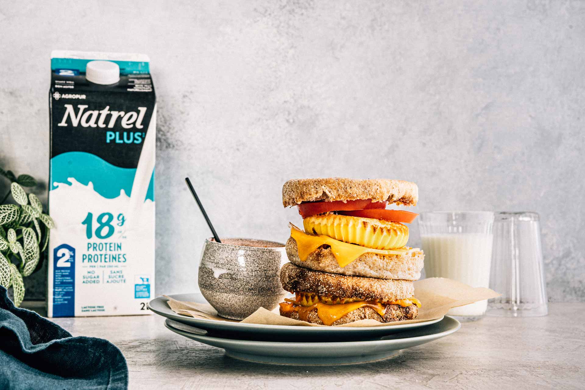 Proteinpacked breakfast sandwich Natrel