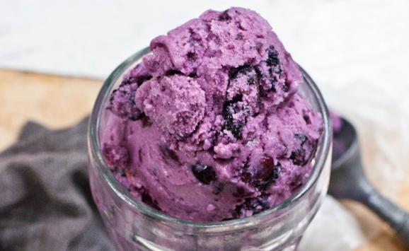 Blueberry-Cinnamon Sherbet | Natrel
