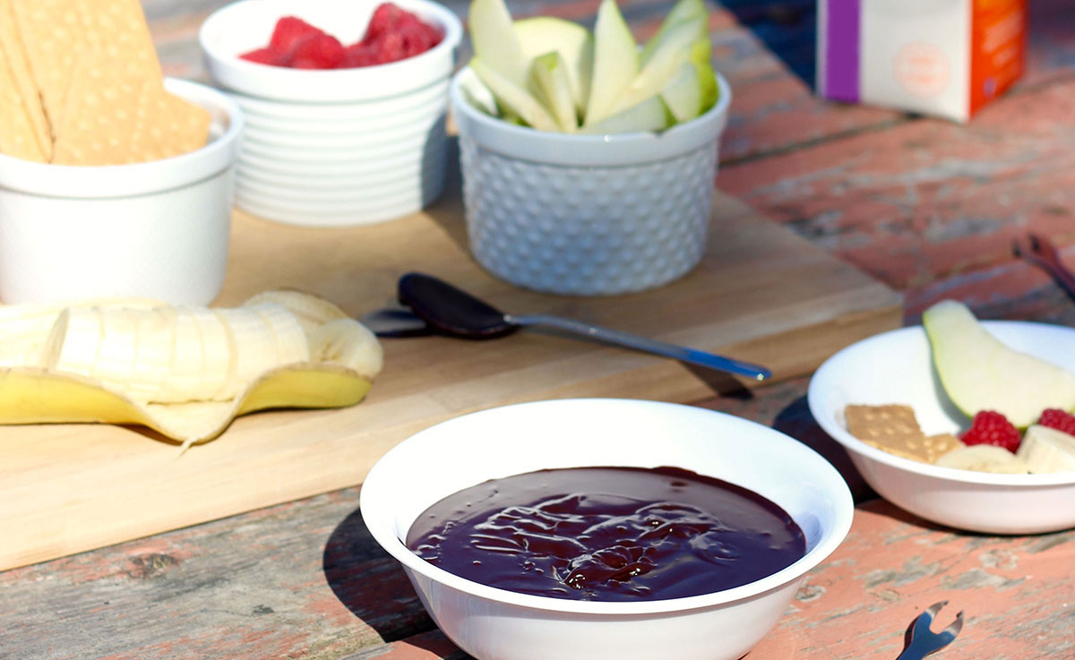 Fondue au chocolat misucré sans lactose Natrel