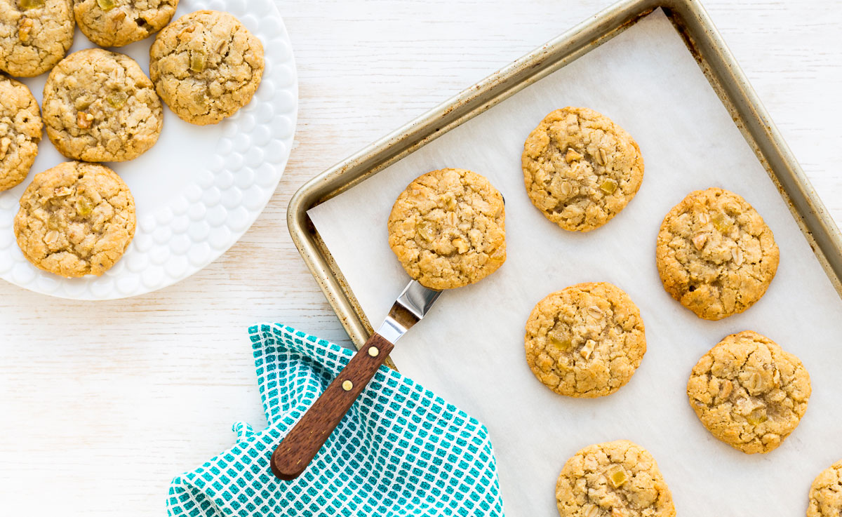 Chewy ginger oatmeal cookies | Natrel