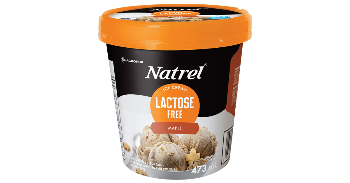 Maple Lactose Free Ice Cream Natrel
