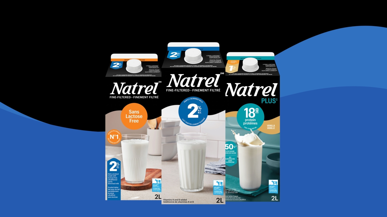 Nouveaux emballages Natrel