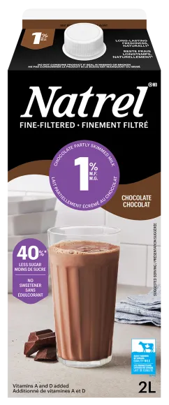 Fine-filtered chocolate milk 1%