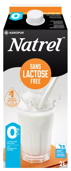 Natrel Sans Lactose Écrémé 2L