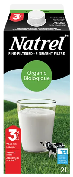 Lait Finement Filtré Biologique 3,8 % Natrel