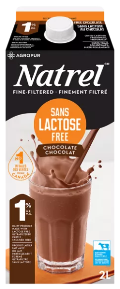 Natrel Lactose-Free Chocolate 1% 2L