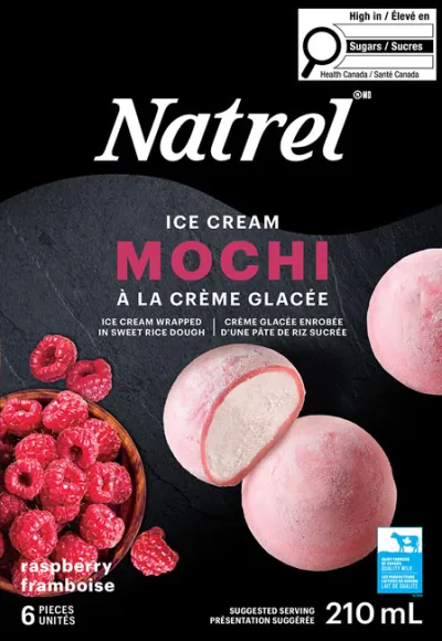 Natrel Raspberry Ice Ceam Mochis