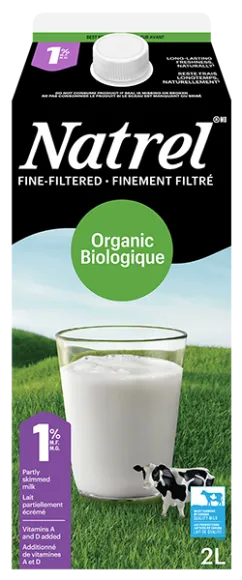 Natrel Fine Filtered Organic Milk 1% 2L