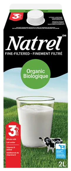 Natrel Organic Fine-Filtered Milk 3.8% 2L