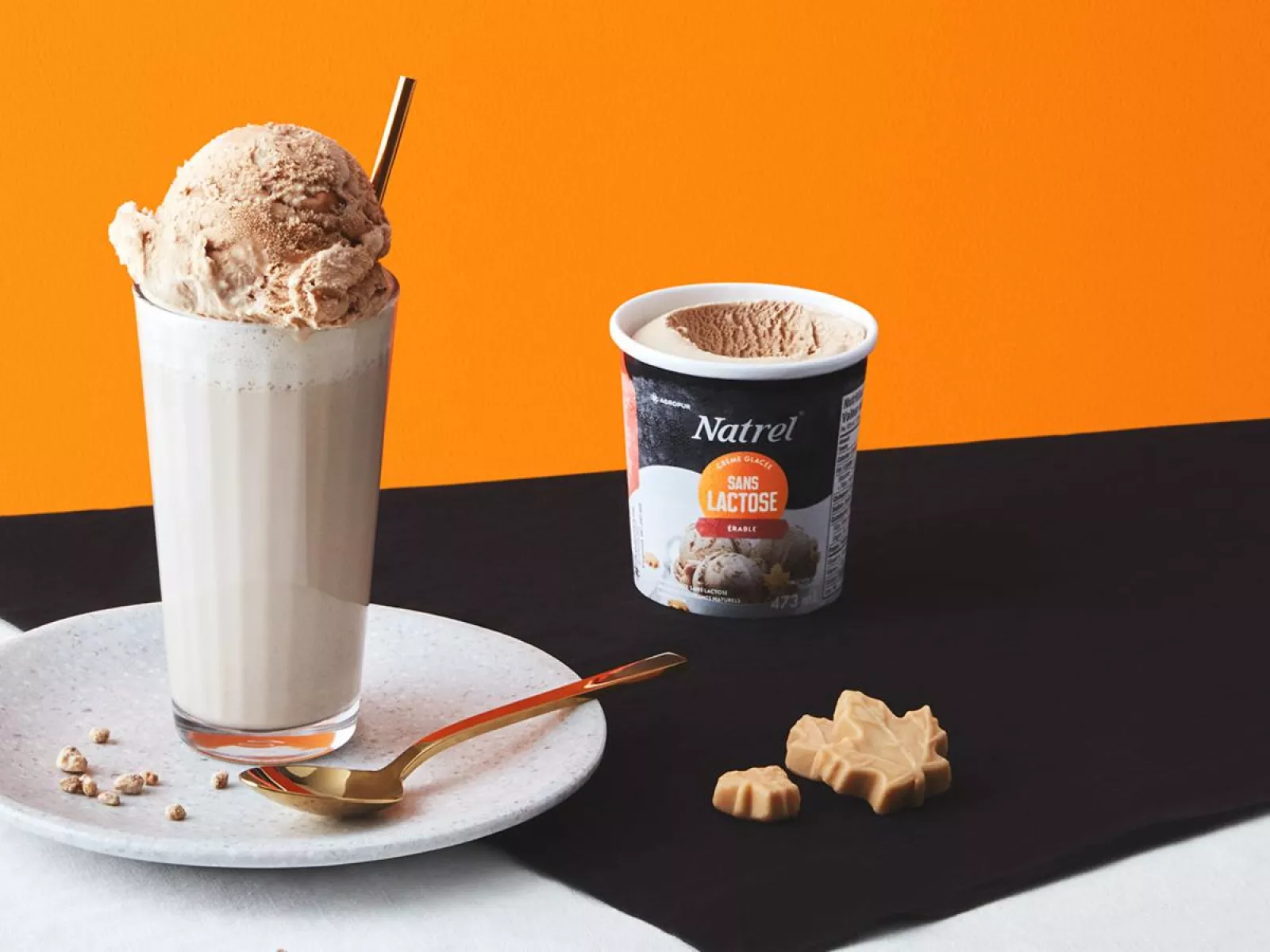 Natrel Maple Lactose Free Ice Cream 473mL