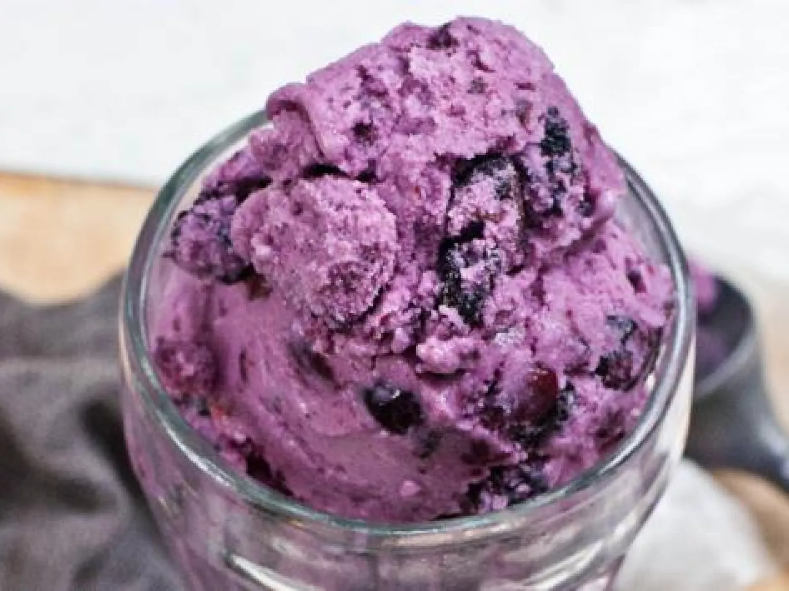 Blueberry-Cinnamon Sherbet