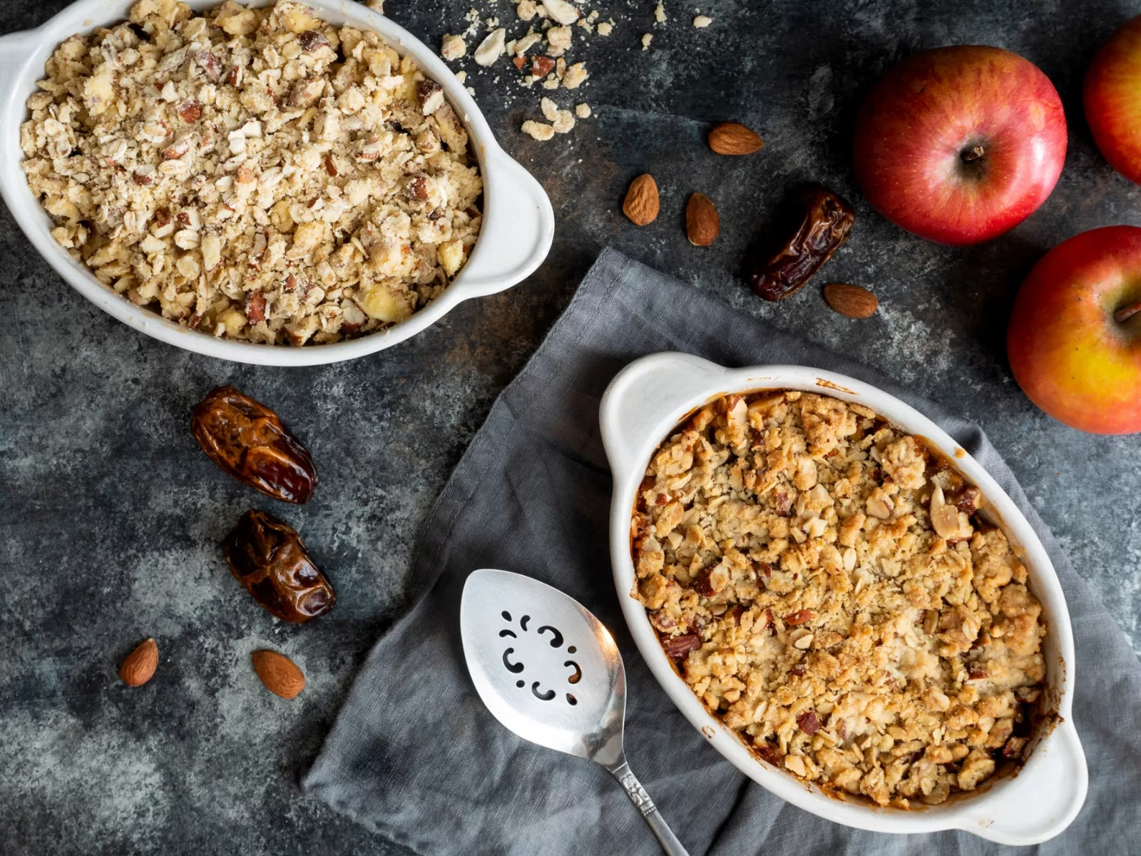 Apple, Date and Almond Crumble