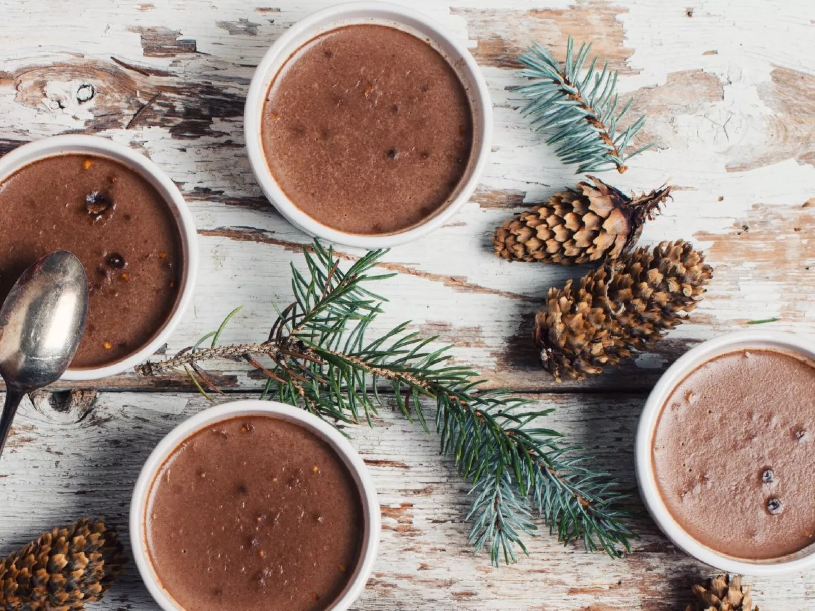 Panna cotta au lait au chocolat noir