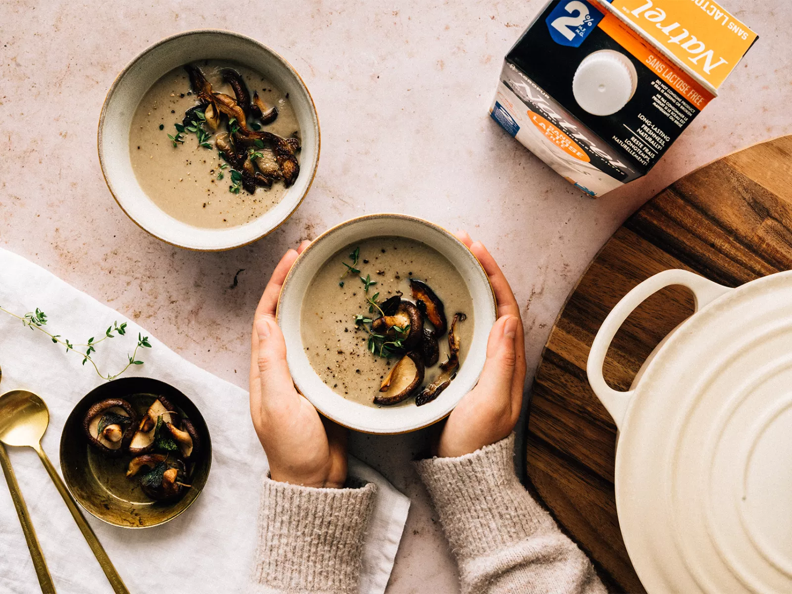 Creamy Mushroom and Herb Soup