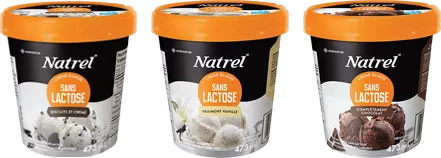 Crème glacée sans lactose Natrel