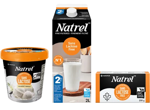 Produits laitiers sans lactose Natrel