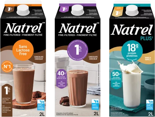 Tous les laits aromatisés Natrel