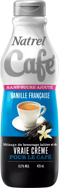 Natrel Café Vanille française, sans sucre ajouté