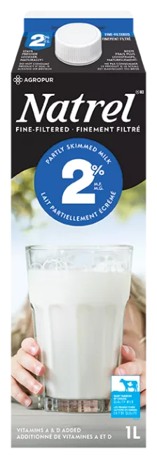 Fine-Filtered 2% Natrel Milk