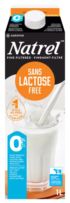 Natrel Lactose Free Skim 1L