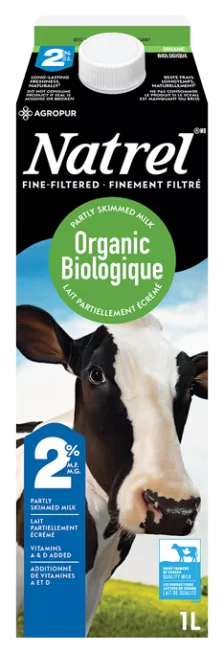 Natrel Organic Fine-Filtered 2% Milk 1L