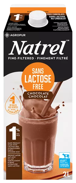 Natrel Sans Lactose au Chocolat 1% 2L