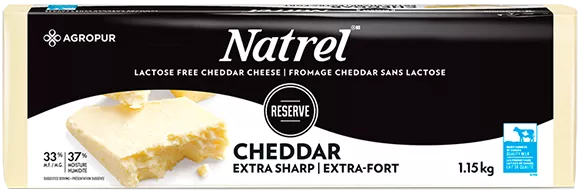 Natrel Extra Sharp Cheddar Cheese Packaging