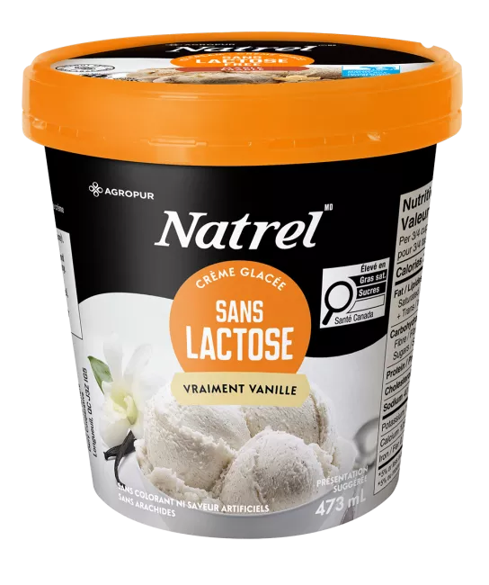 Crème glacée Sans lactose Vraiment vanille