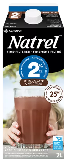 Lait au chocolat Finement filtré 2%