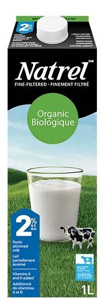 Natrel Organic Fine-Filtered 2% Milk 1L