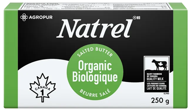 Beurre Salé biologique Natrel