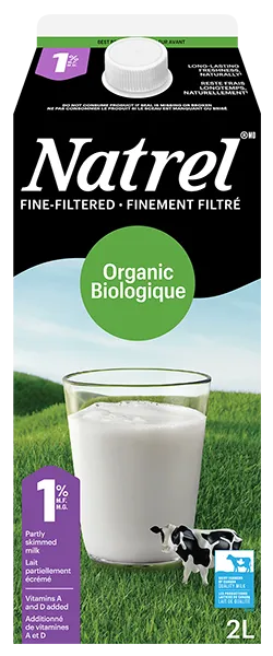 Natrel Organic Fine-Filtered 1% Milk 2L