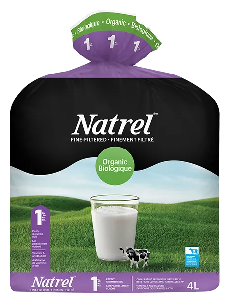 Organic Fine-Filtered 1% Milk 4L