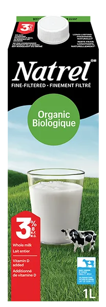 Natrel Organic Fine-Filtered 3,8 percent Milk 1L