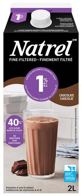 Fine-filtered chocolate milk 1%