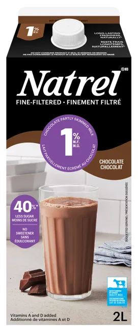Fine-filtered chocolate milk 1%